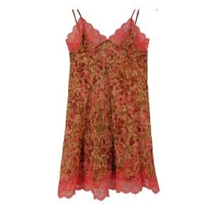 VICTORIA'S SECRET FLORAL CAMISOLE SLIP DRESS – SIZE XS – LACE TRIM – VINTAGE
